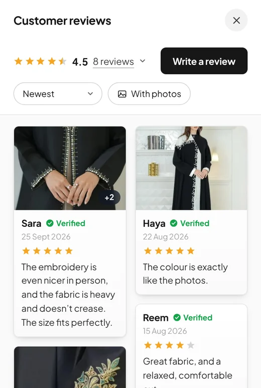Widget style: Depth